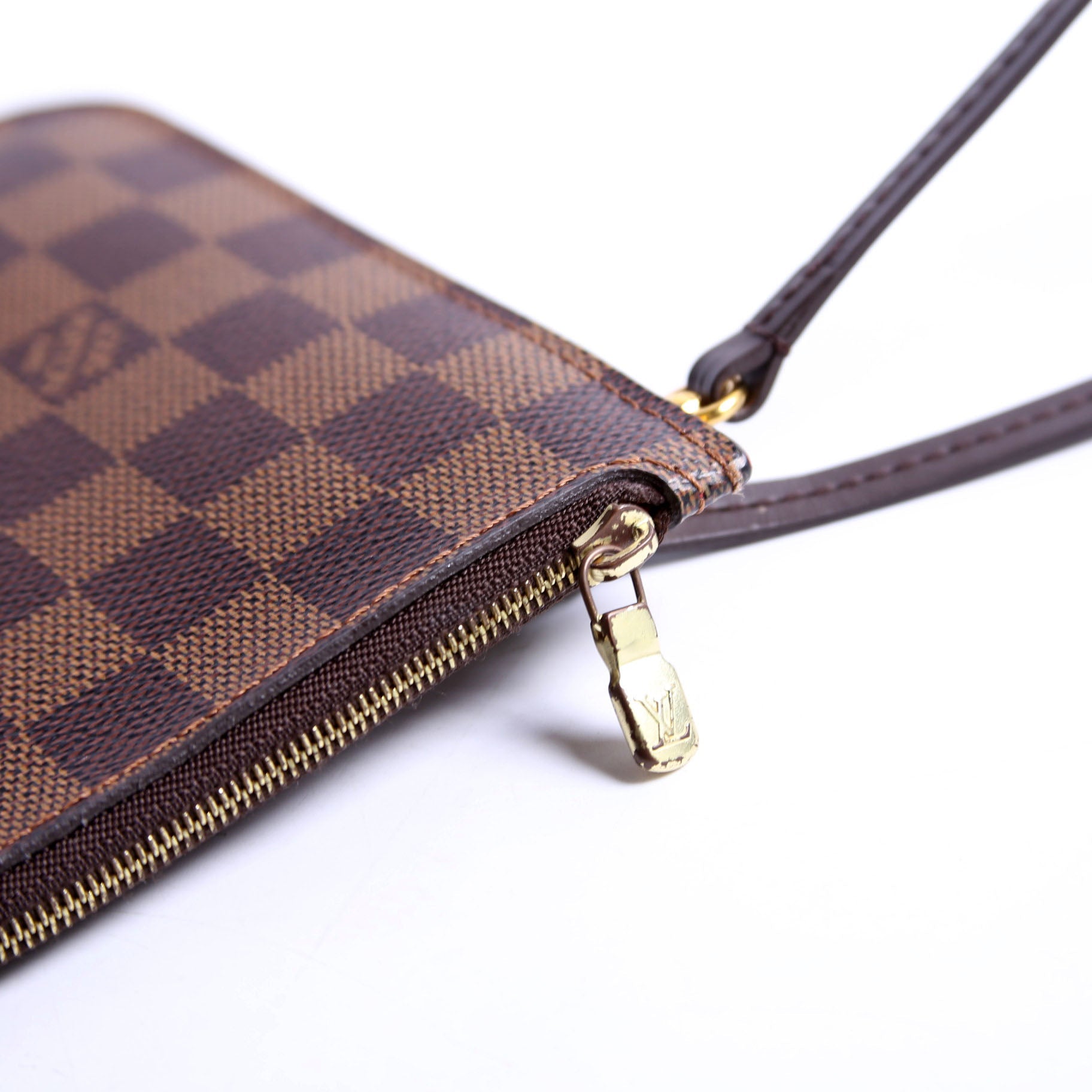 Pochette Only Damier Ebene Neverfull Red