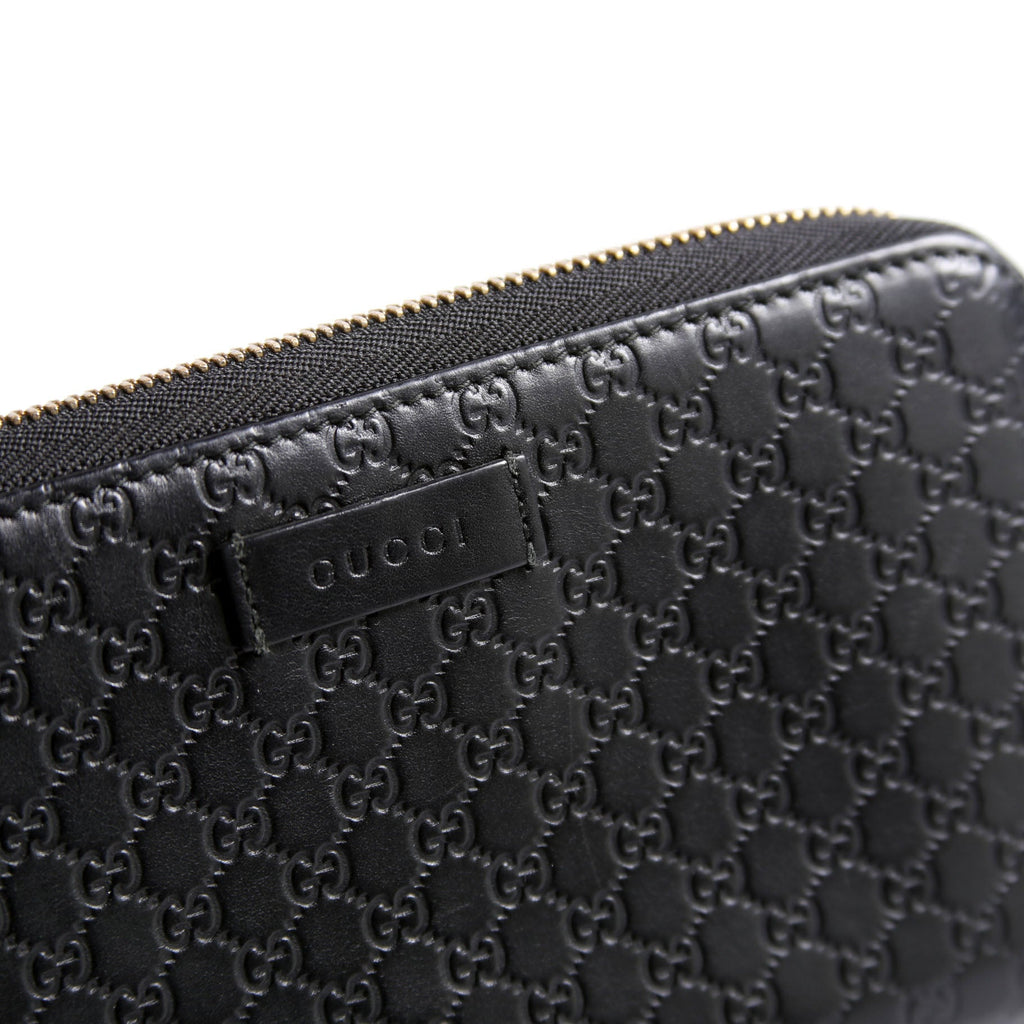 449391 Micro Guccissima Zip Around Wallet