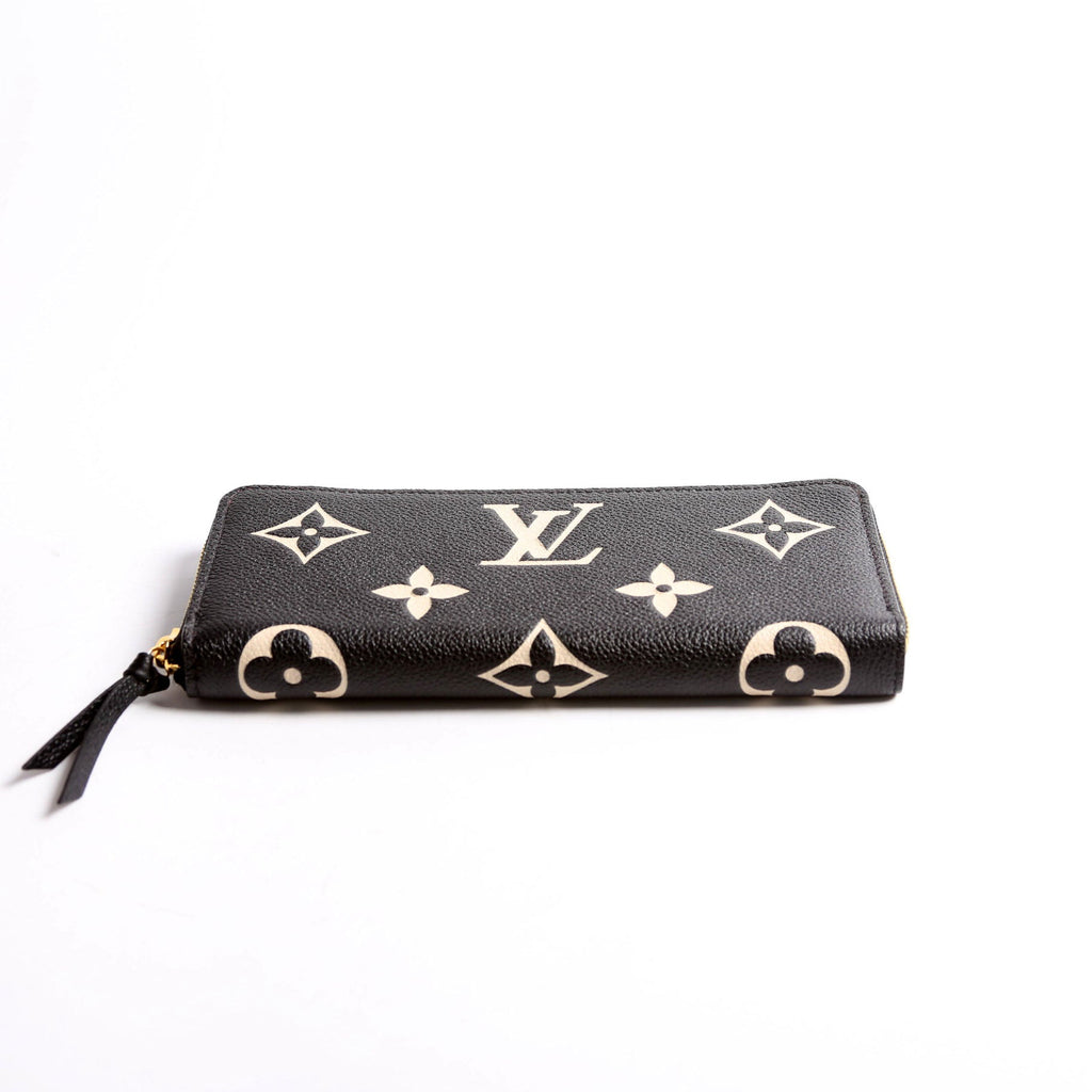 Clemence Wallet Bicolor Empreinte Black/Blush