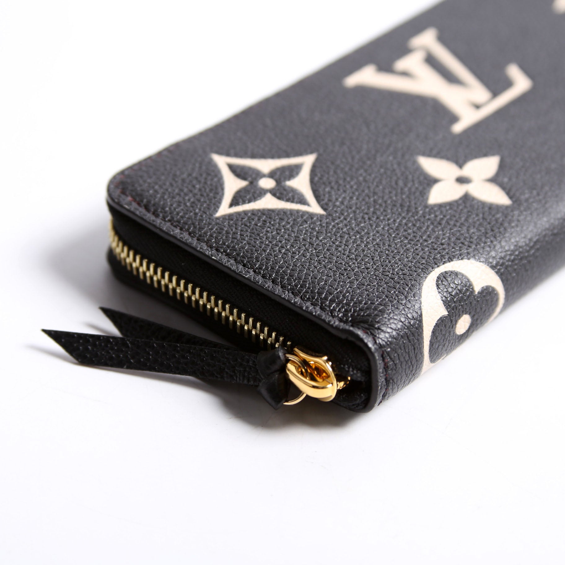 Clemence Wallet Bicolor Empreinte Black/Blush