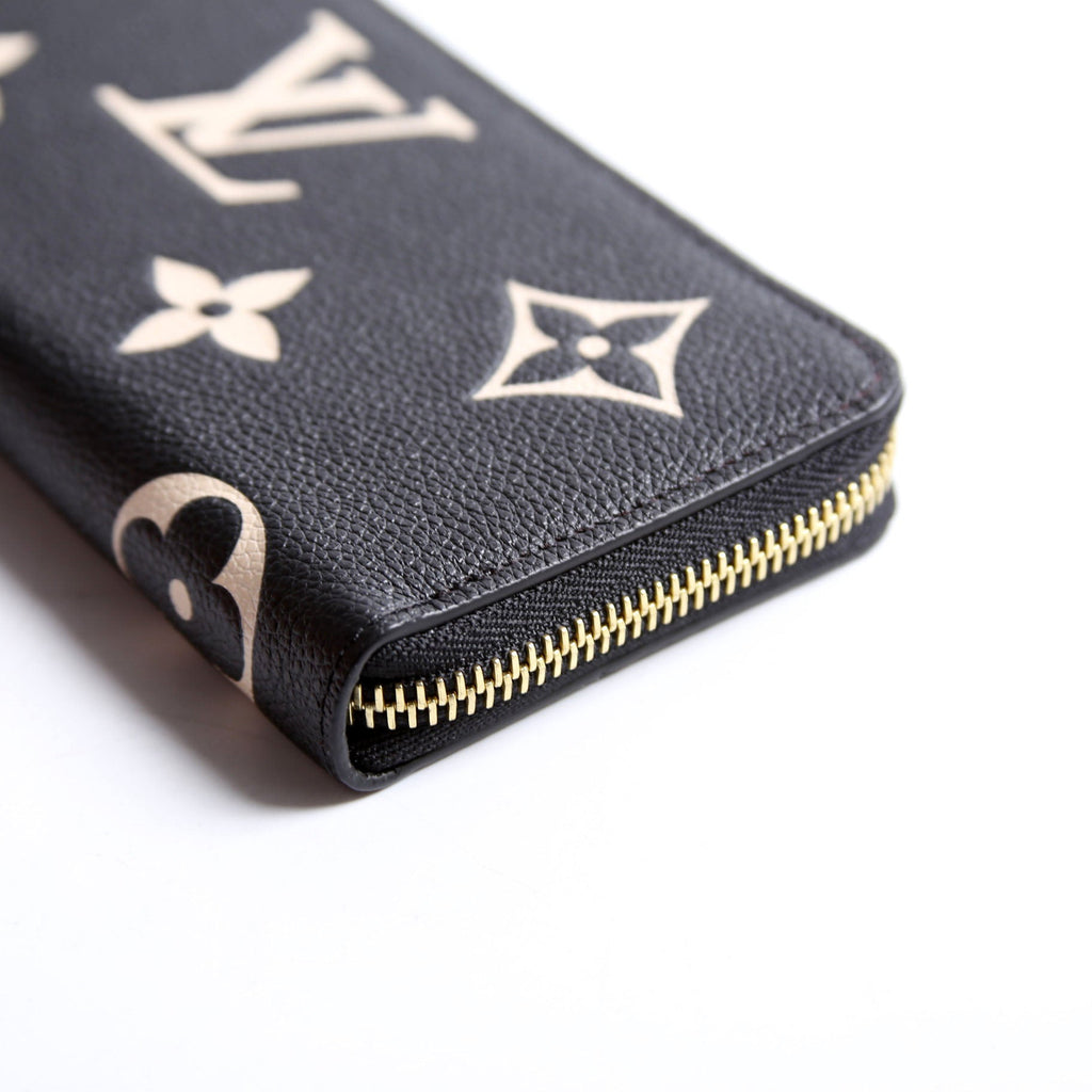 Clemence Wallet Bicolor Empreinte Black/Blush