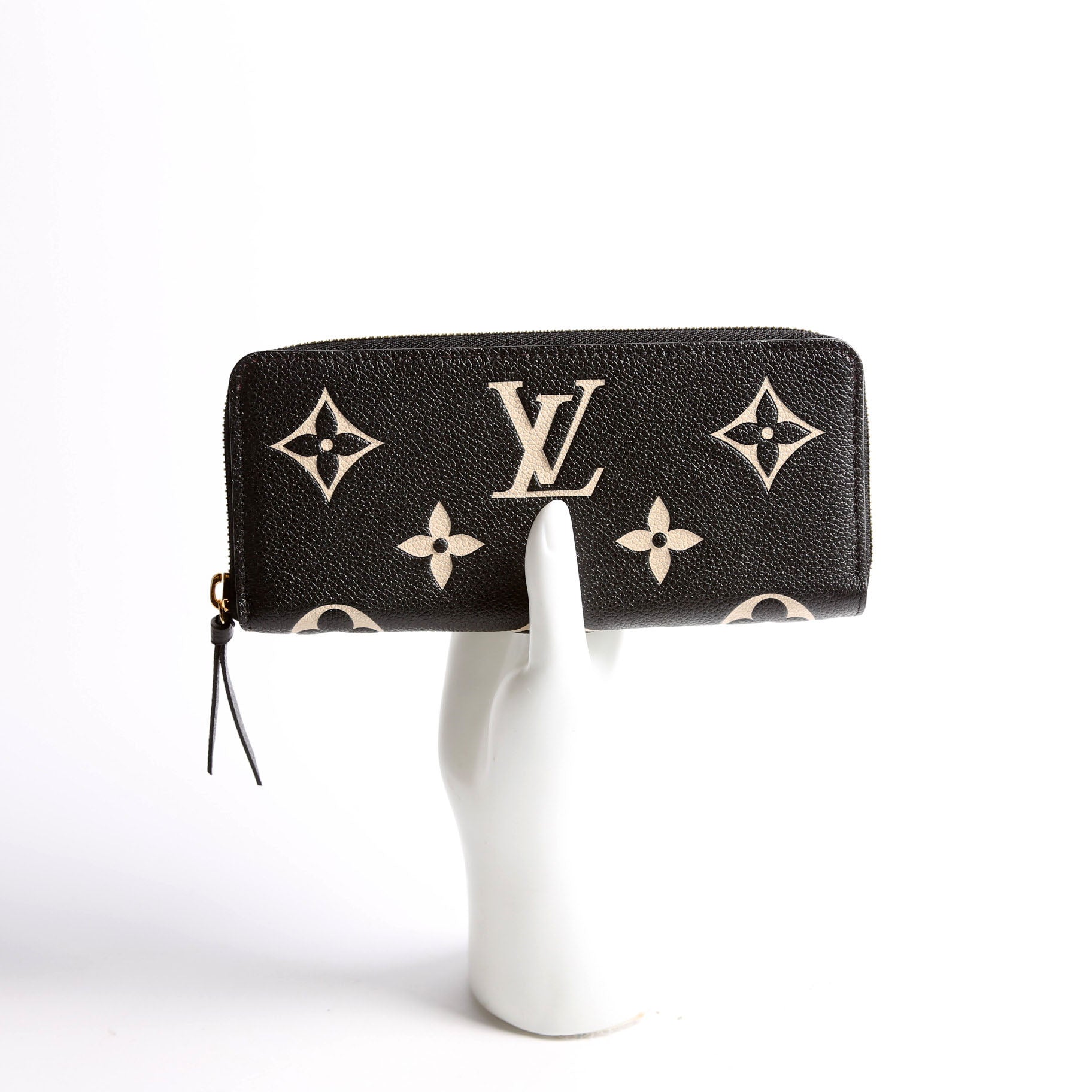 Clemence Wallet Bicolor Empreinte Black/Blush