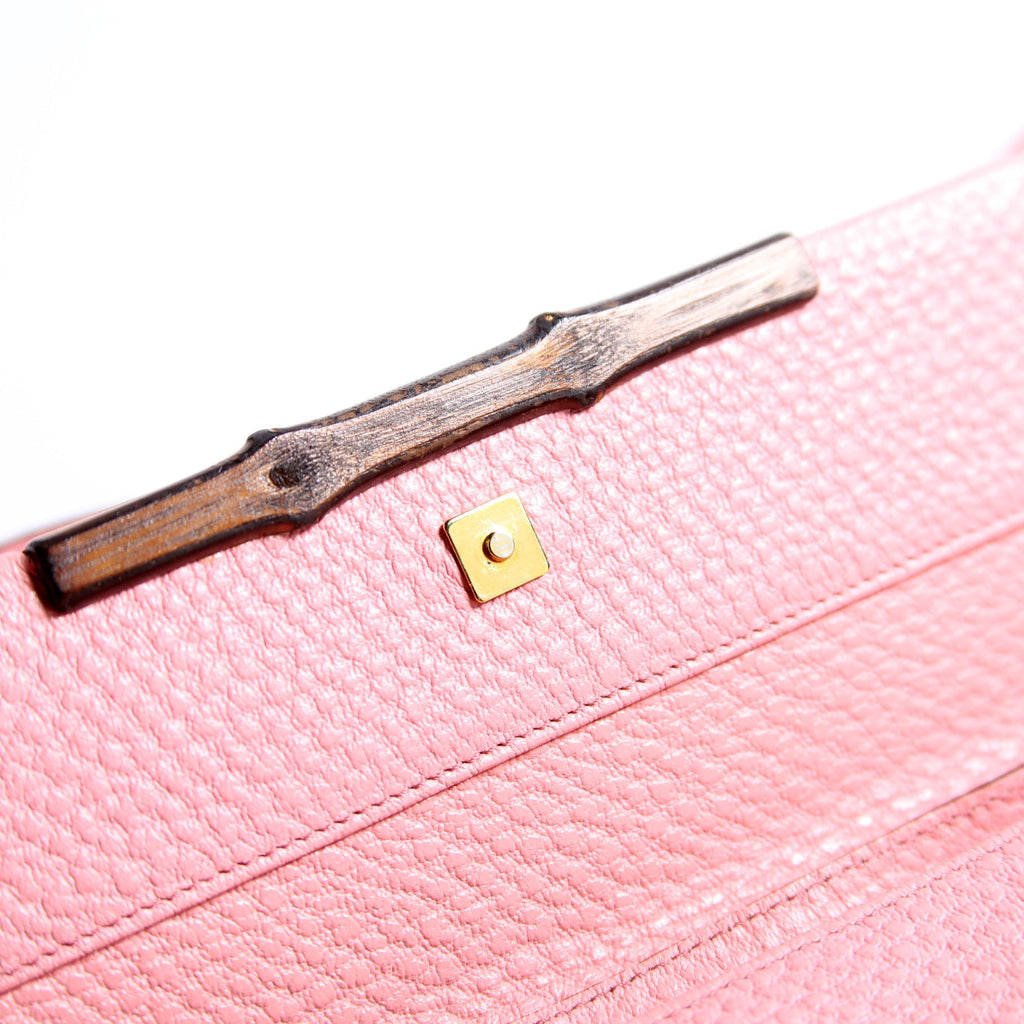 117594 Bamboo Clutch Pink
