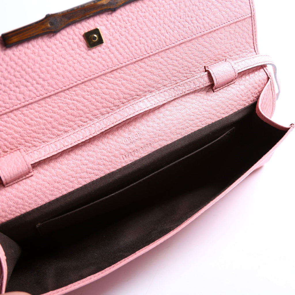 117594 Bamboo Clutch Pink
