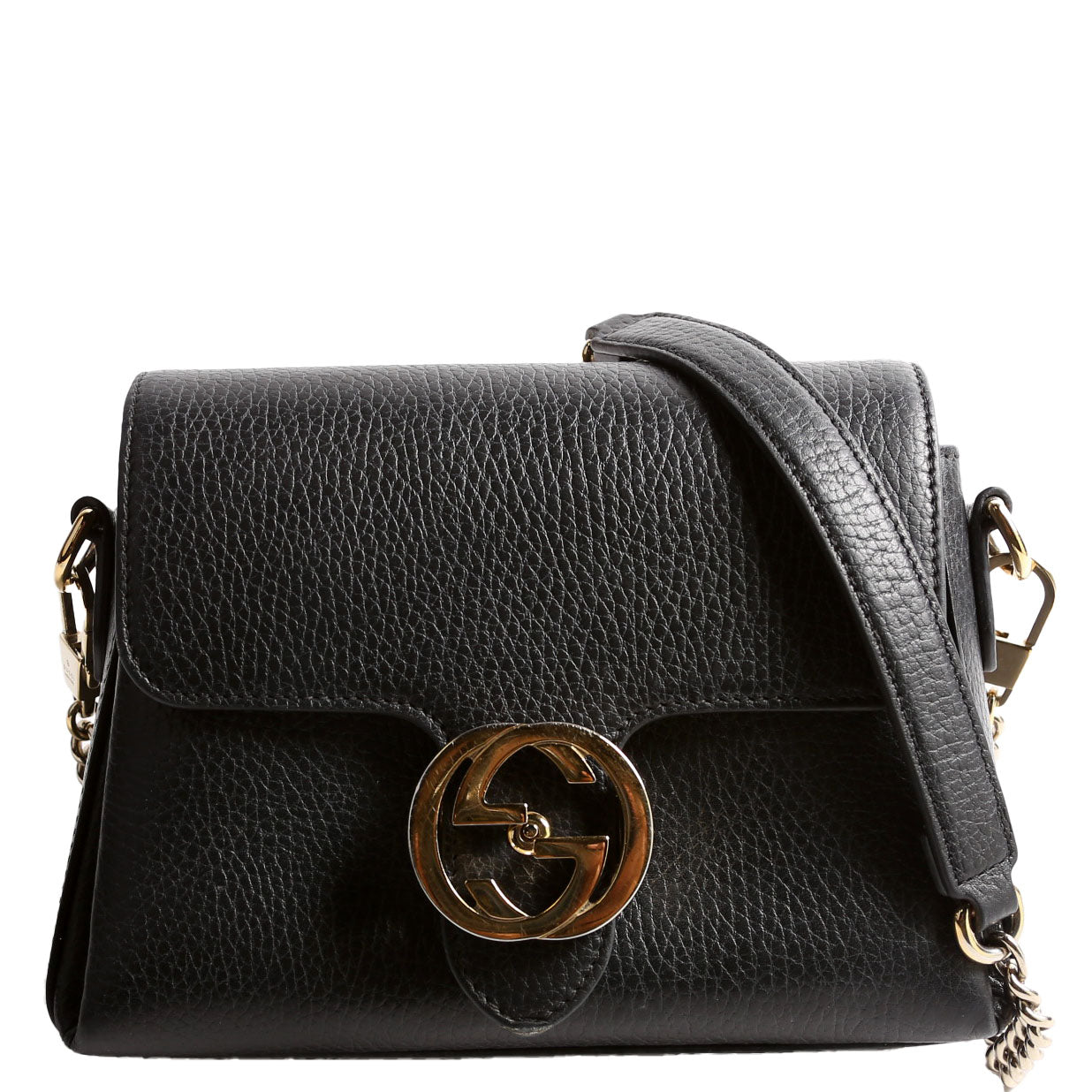 Gucci 607720 Interlocking Small Crossbody Black
