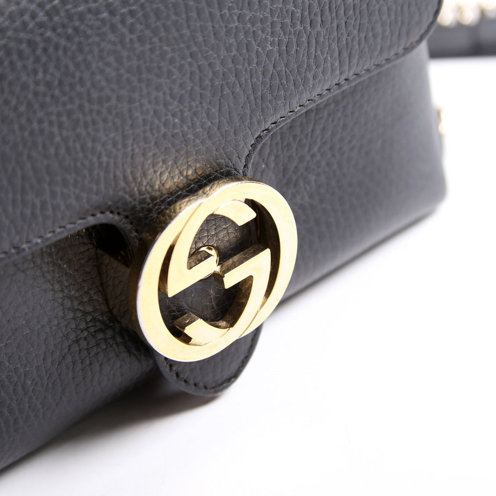 Gucci 607720 Interlocking Small Crossbody Black
