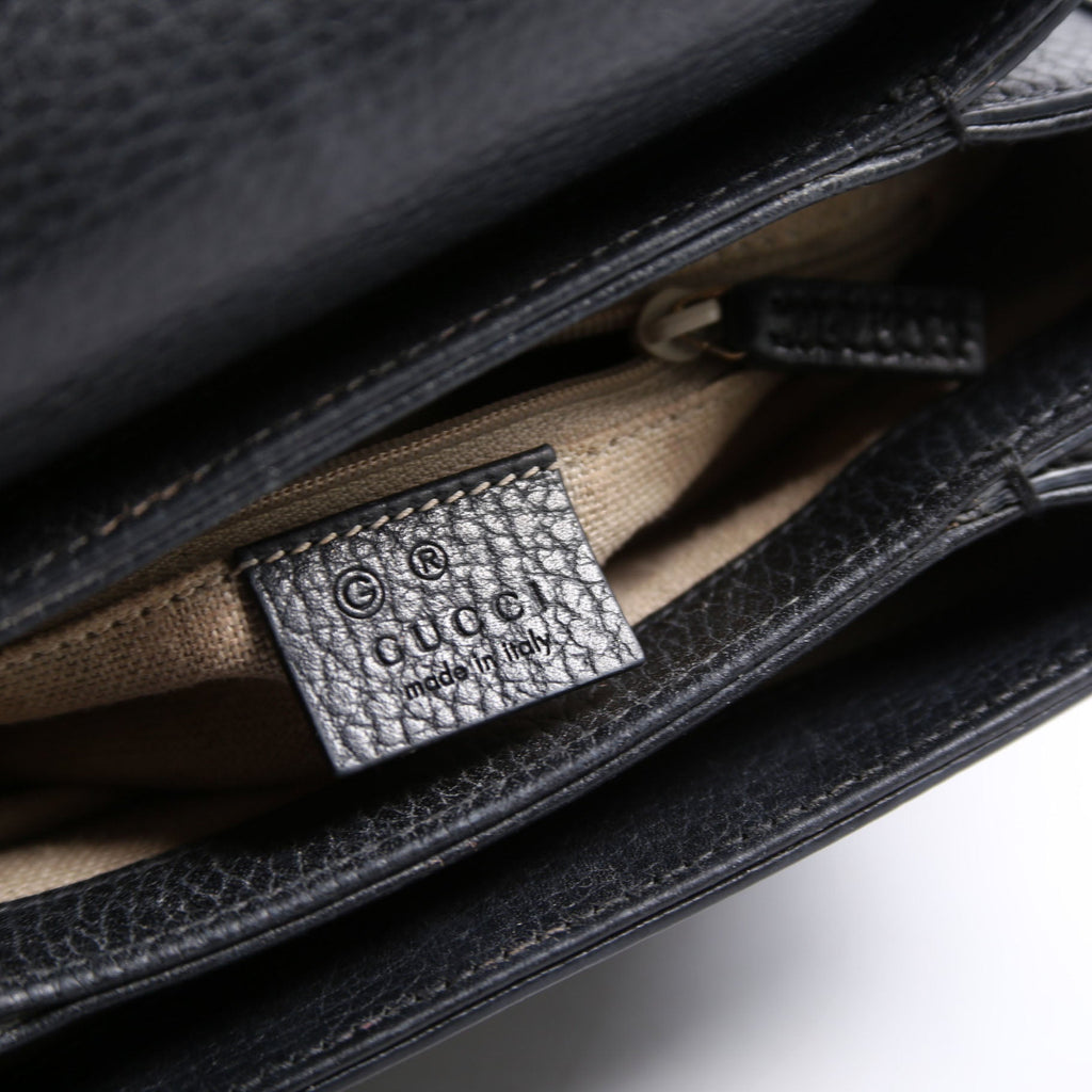 Gucci 607720 Interlocking Small Crossbody Black