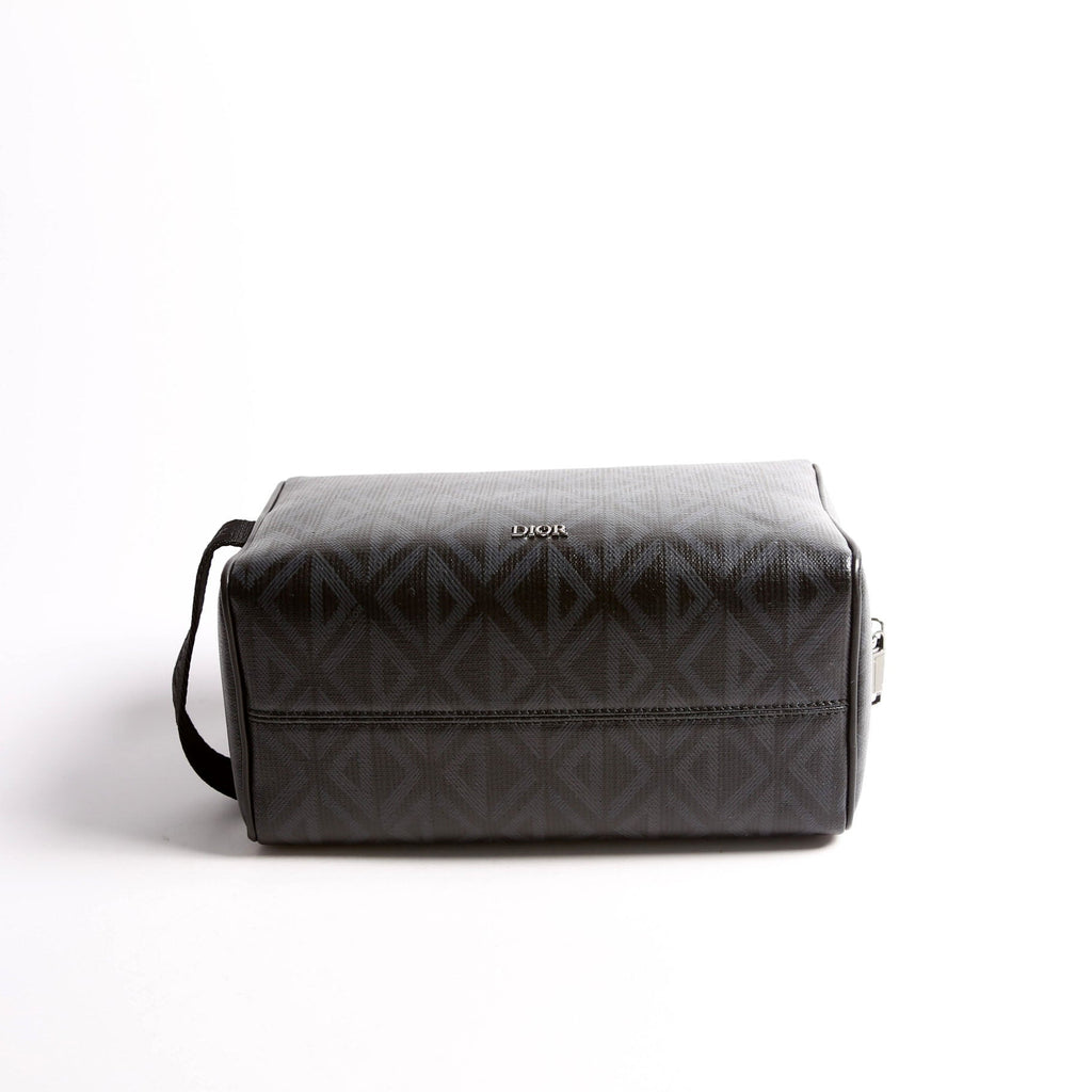 CD Diamond Lingot Mens Toiletry Pouch Black