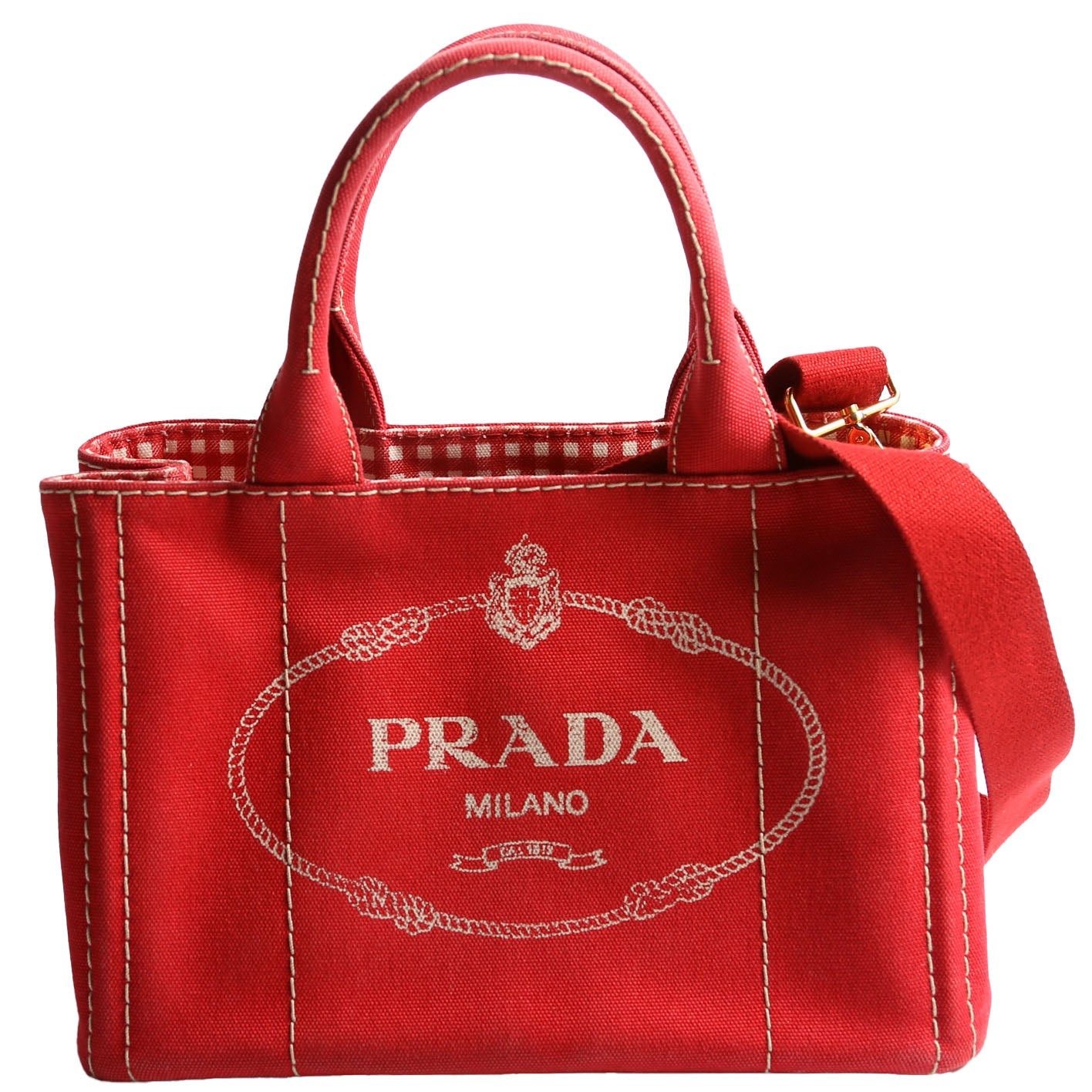 Canapa Canvas Small Tote Red