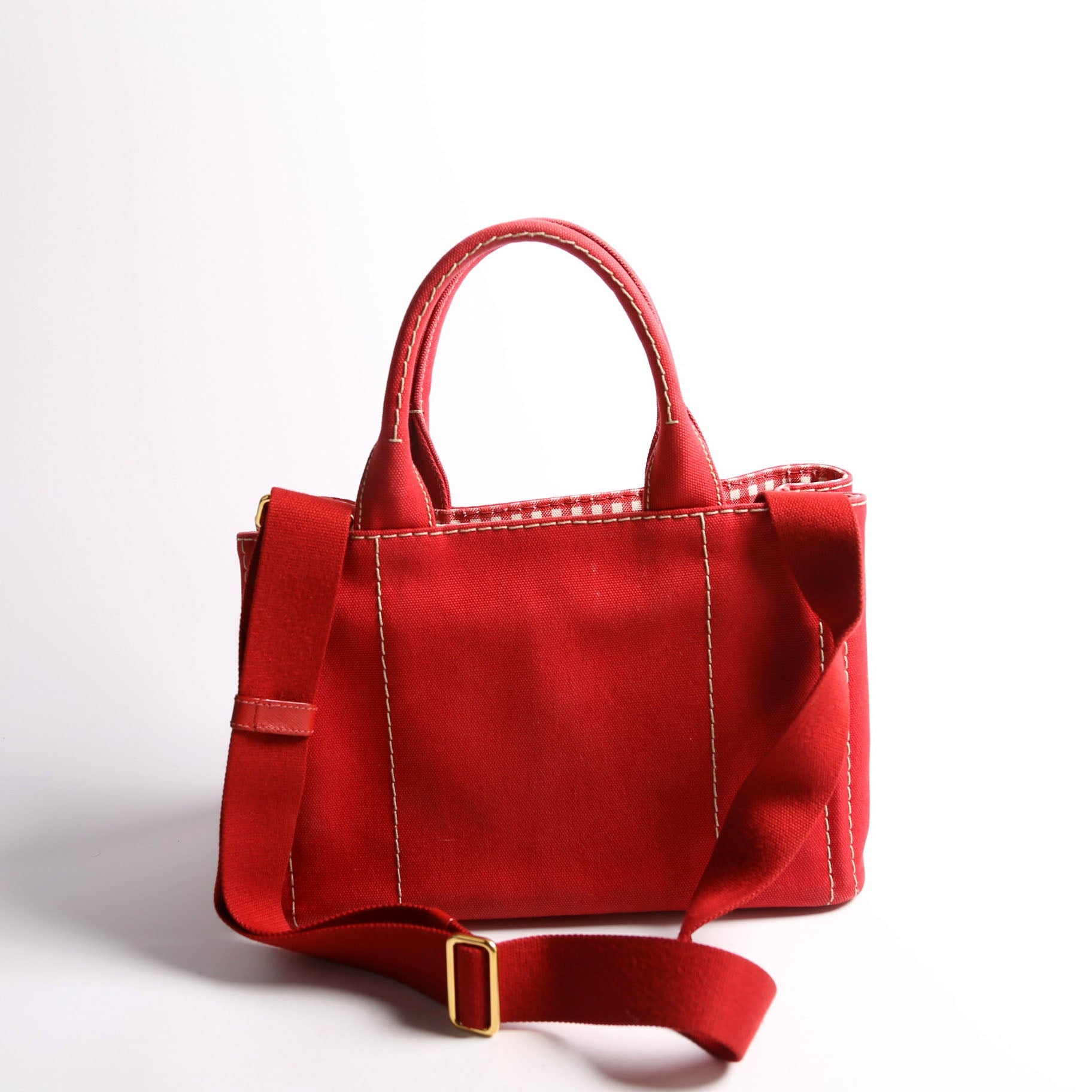 Canapa Canvas Small Tote Red
