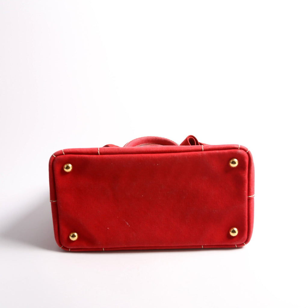Canapa Canvas Small Tote Red