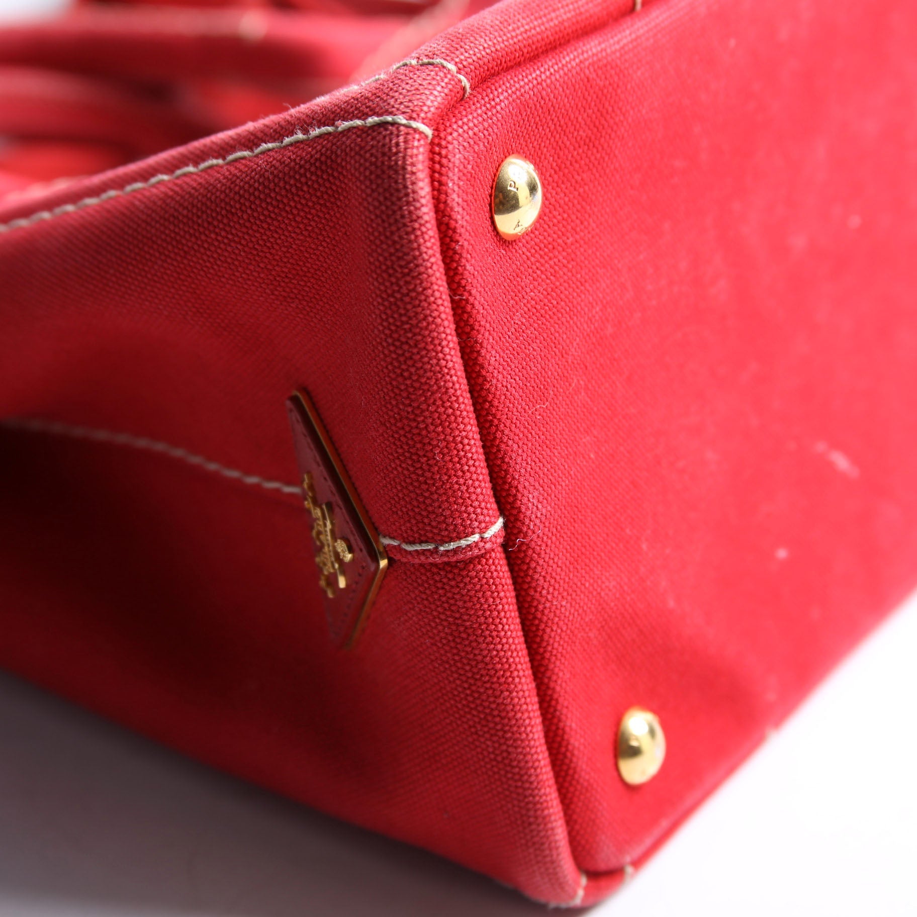Canapa Canvas Small Tote Red