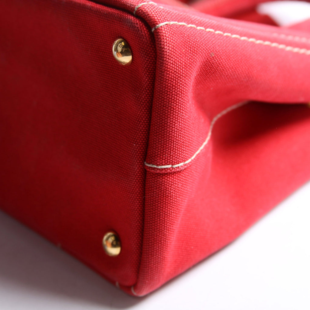 Canapa Canvas Small Tote Red