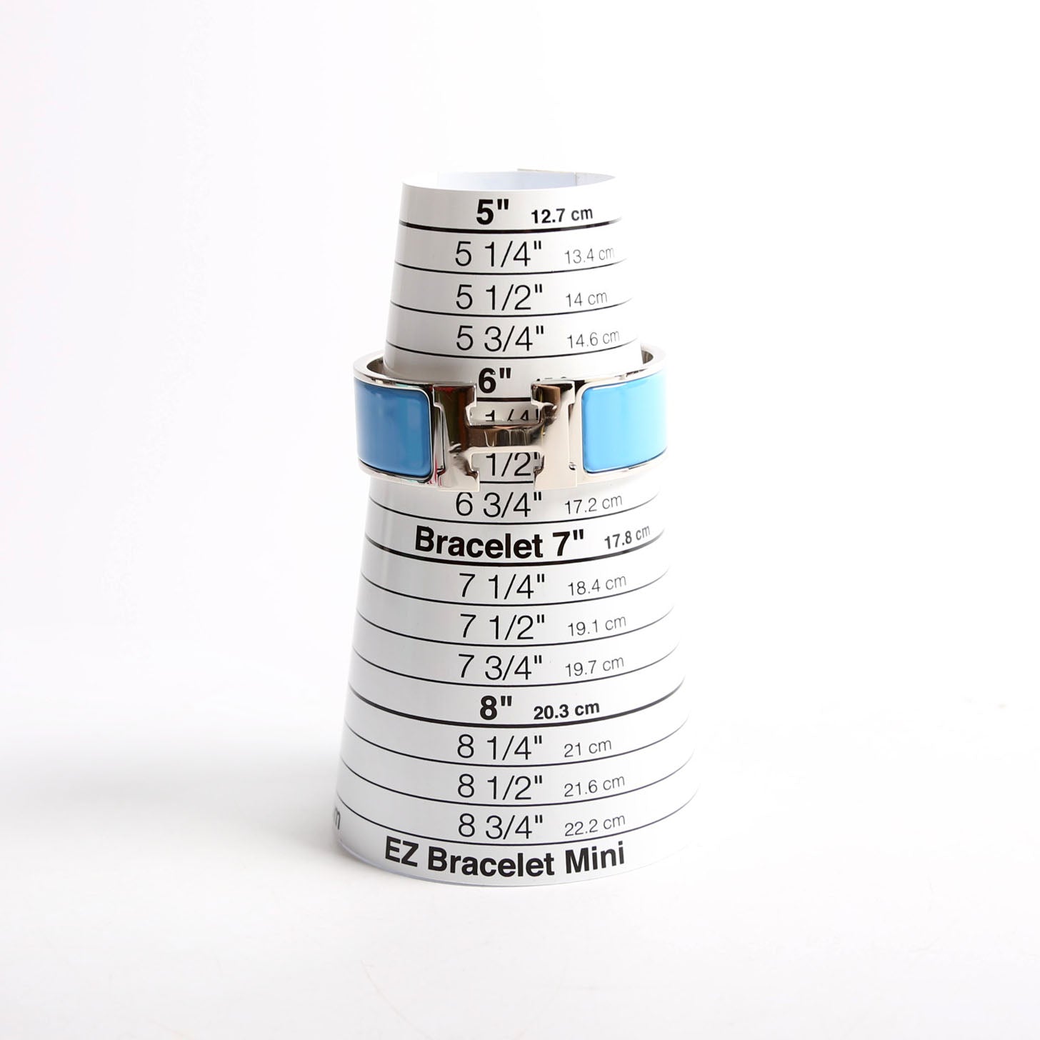 Hermes Clic Clac Wide PM Bracelet Silver/Blue
