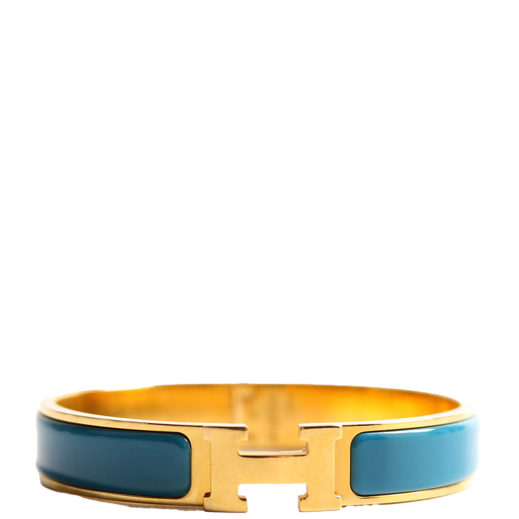 Clic Clac Narrow GM Bracelet Gold/Blue
