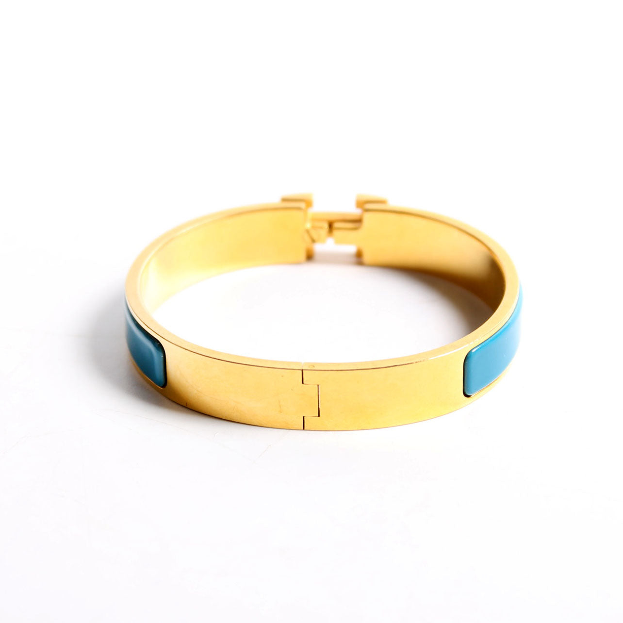 Clic Clac Narrow GM Bracelet Gold/Blue