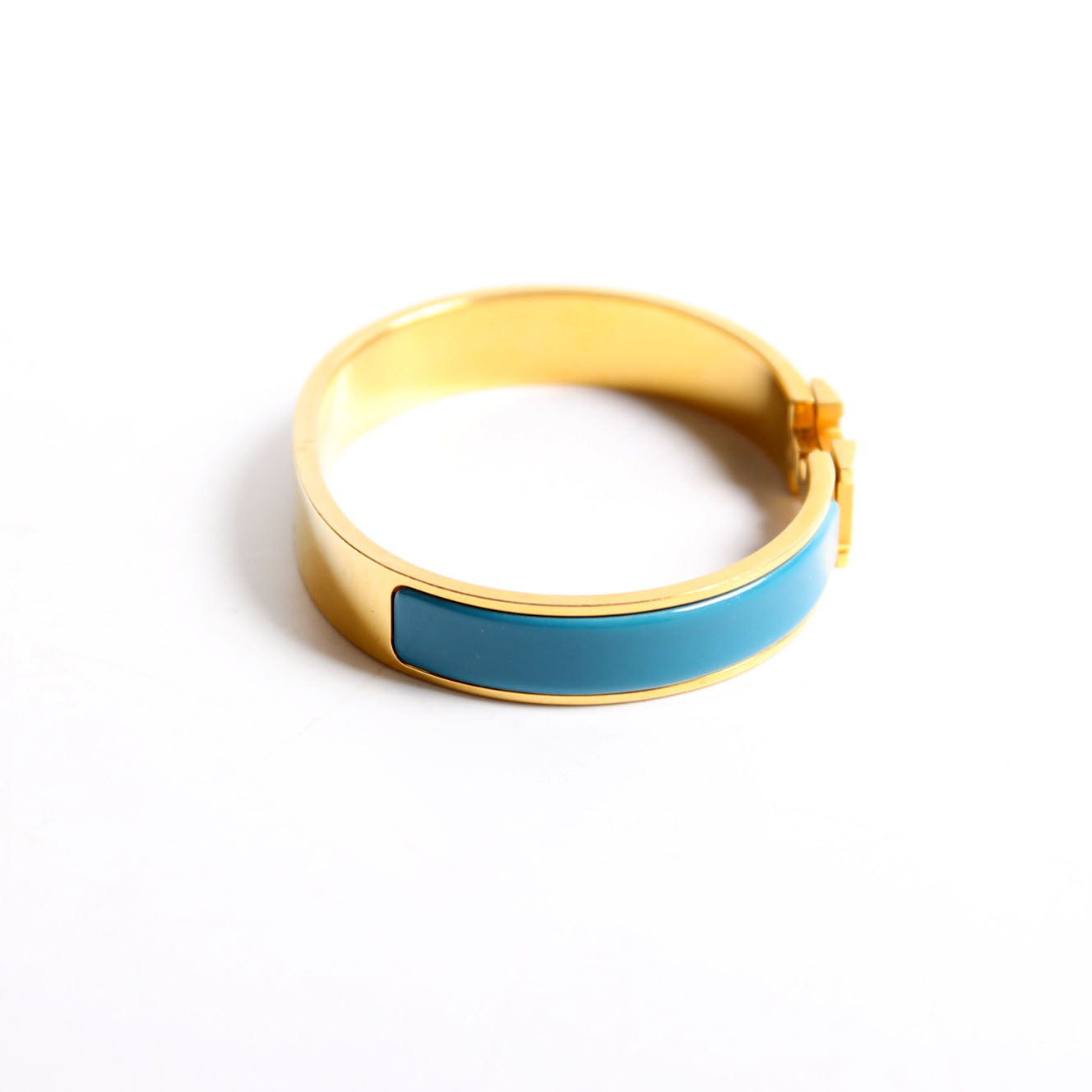 Clic Clac Narrow GM Bracelet Gold/Blue