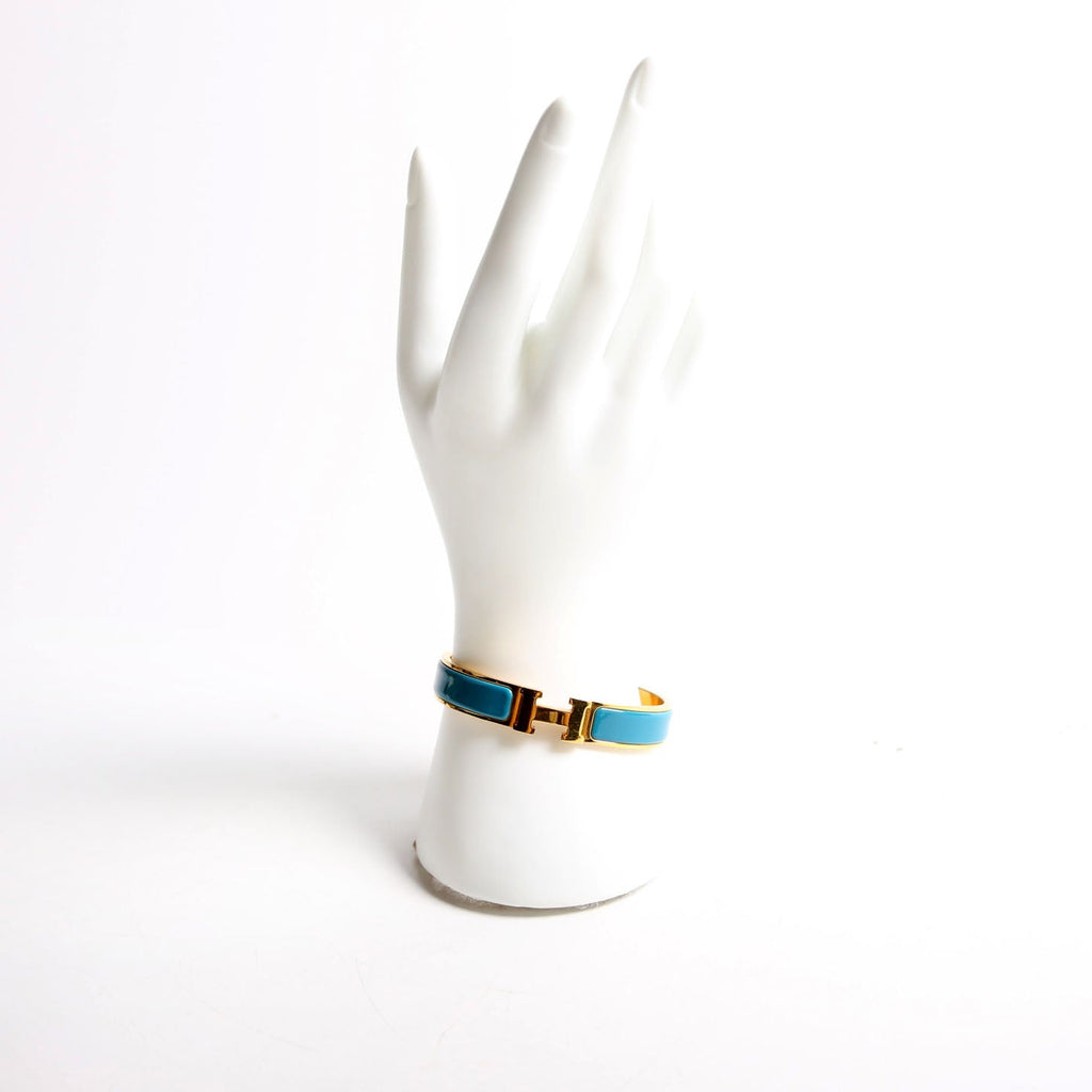 Clic Clac Narrow GM Bracelet Gold/Blue