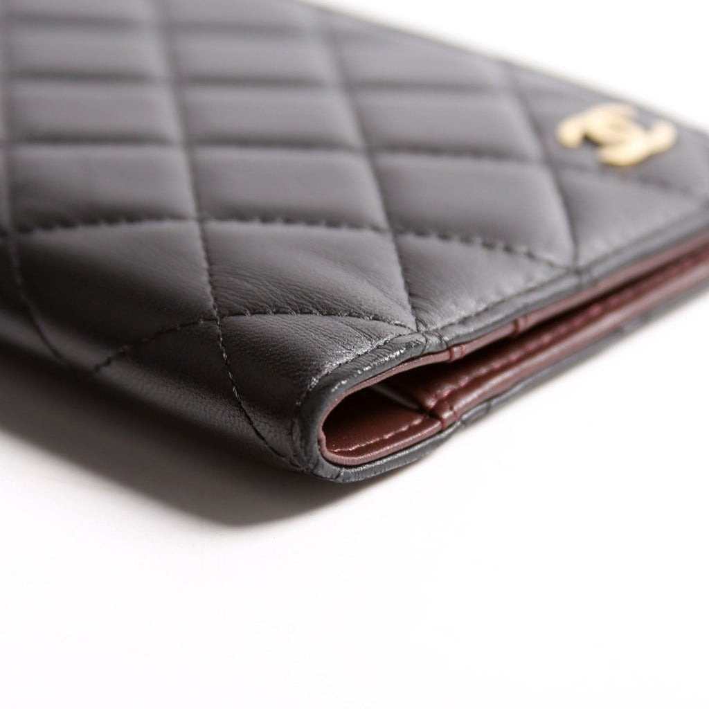 Quilted CC Agenda Cover Lambskin 22MM Black/Brown