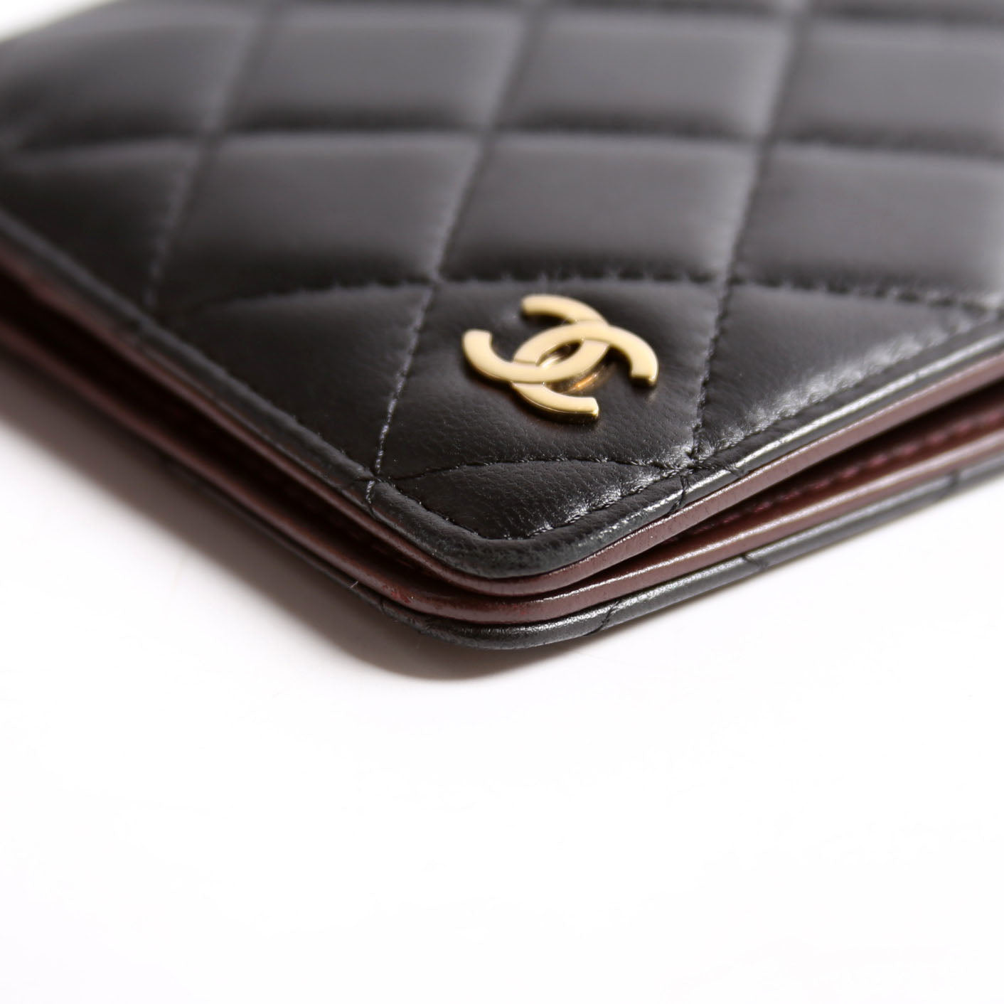 Quilted CC Agenda Cover Lambskin 22MM Black/Brown