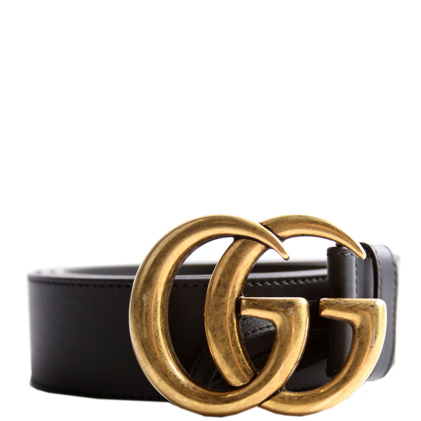 400593 Marmont GG Leather Belt Size 95/38 Black