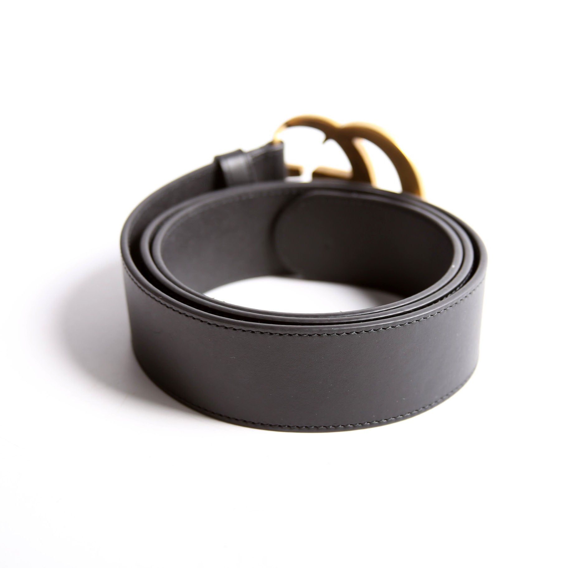 400593 Marmont GG Leather Belt Size 95/38 Black