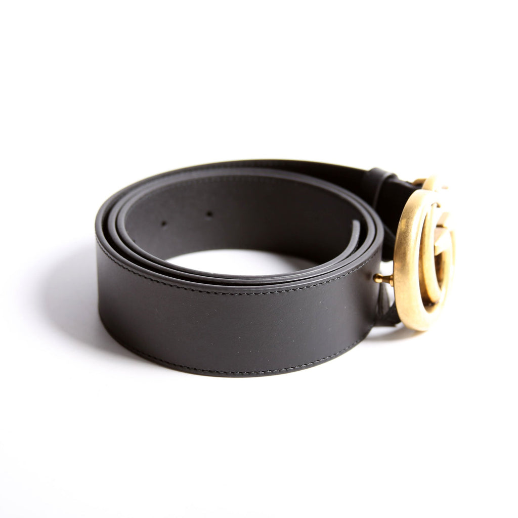400593 Marmont GG Leather Belt Size 95/38 Black
