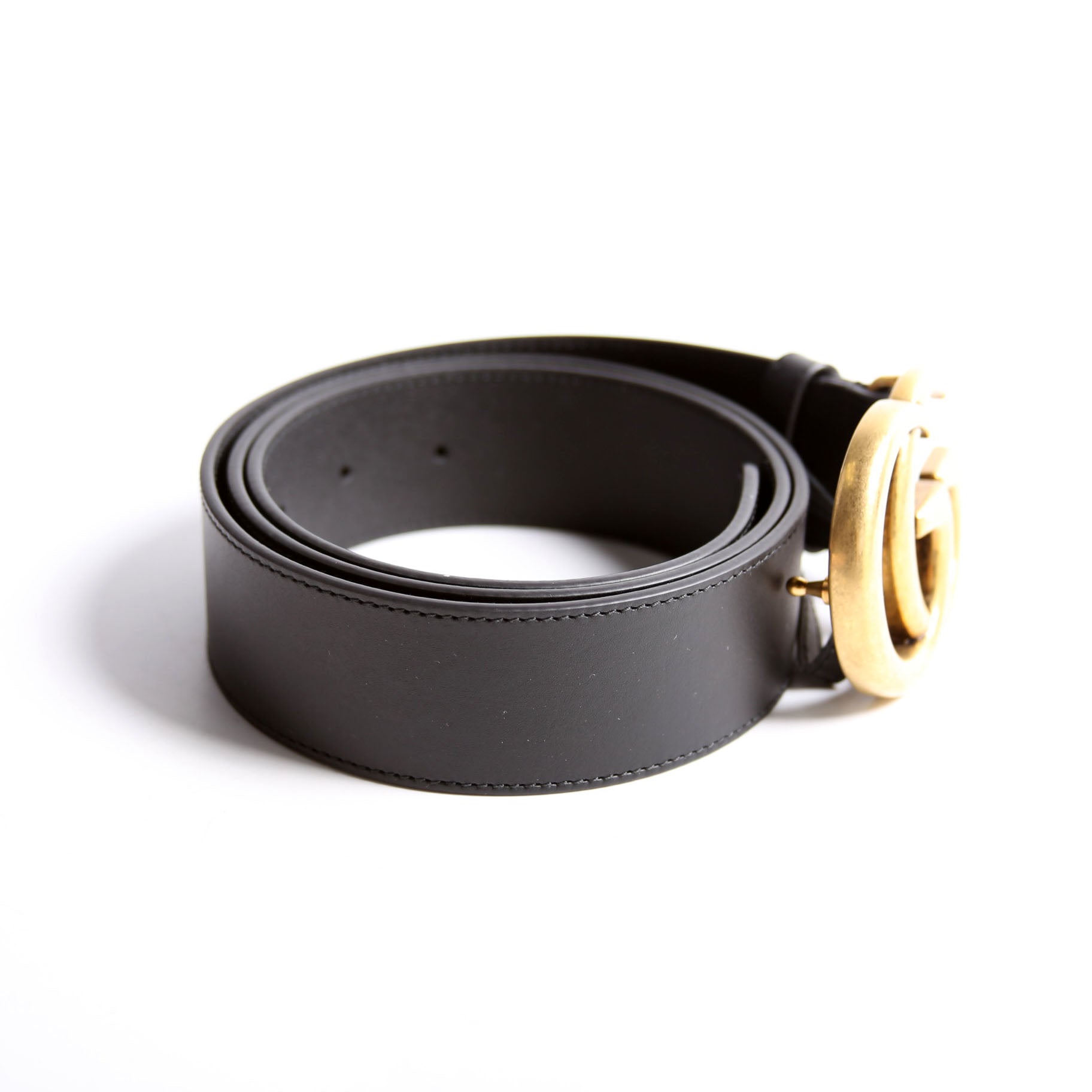 400593 Marmont GG Leather Belt Size 95/38 Black