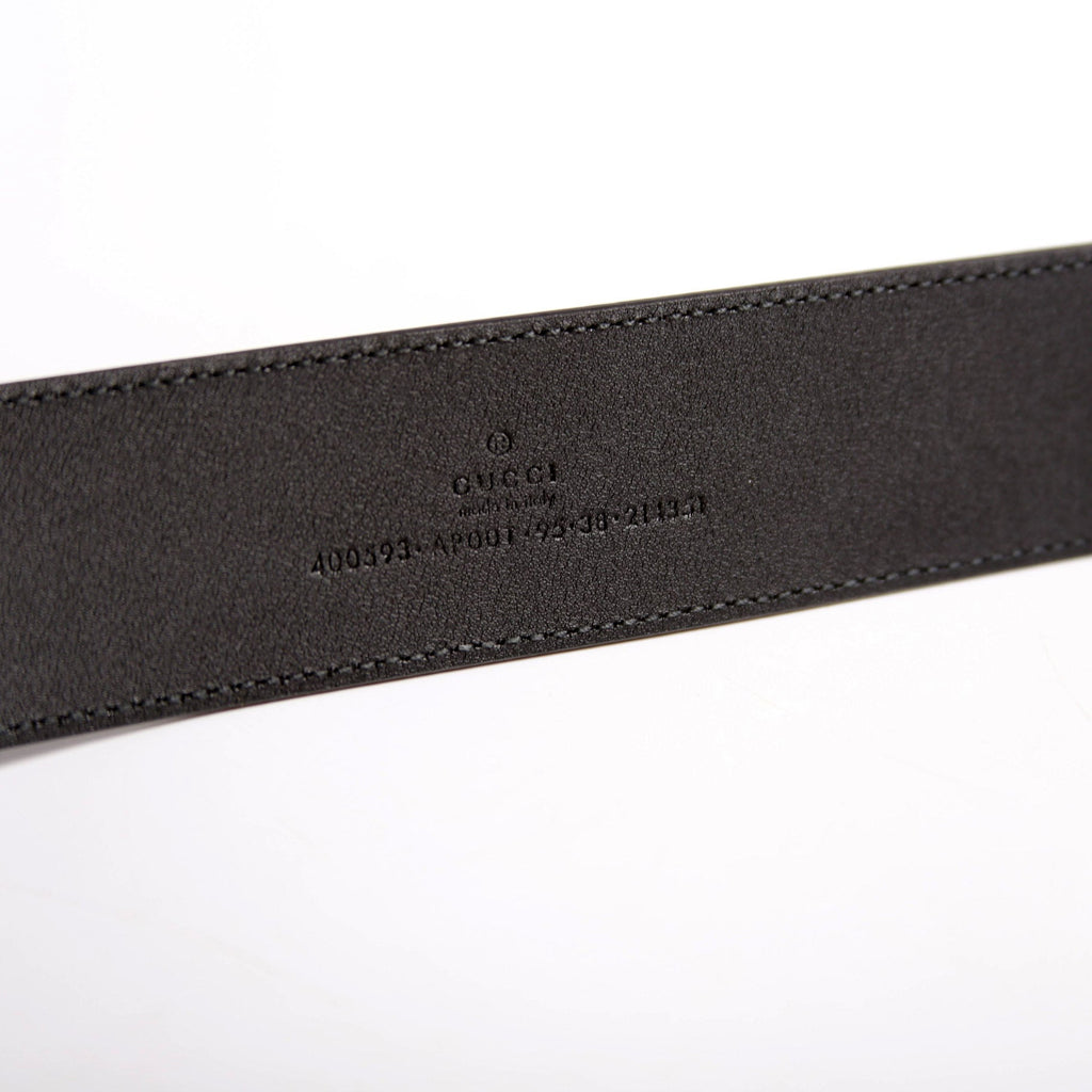 400593 Marmont GG Leather Belt Size 95/38 Black