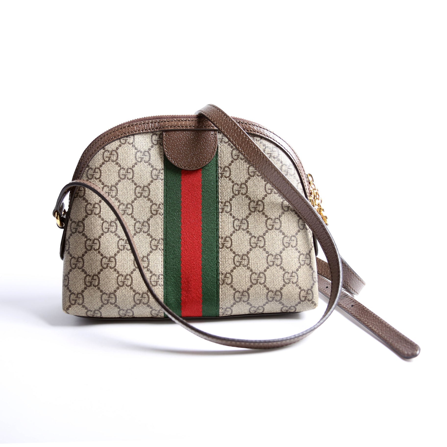 499621 Ophidia GG Small Crossbody Brown