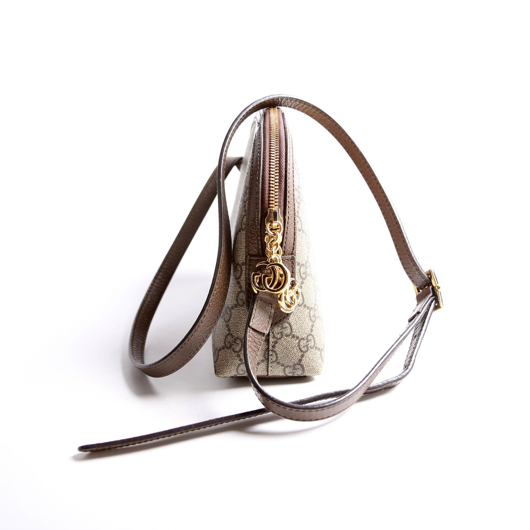 499621 Ophidia GG Small Crossbody Brown