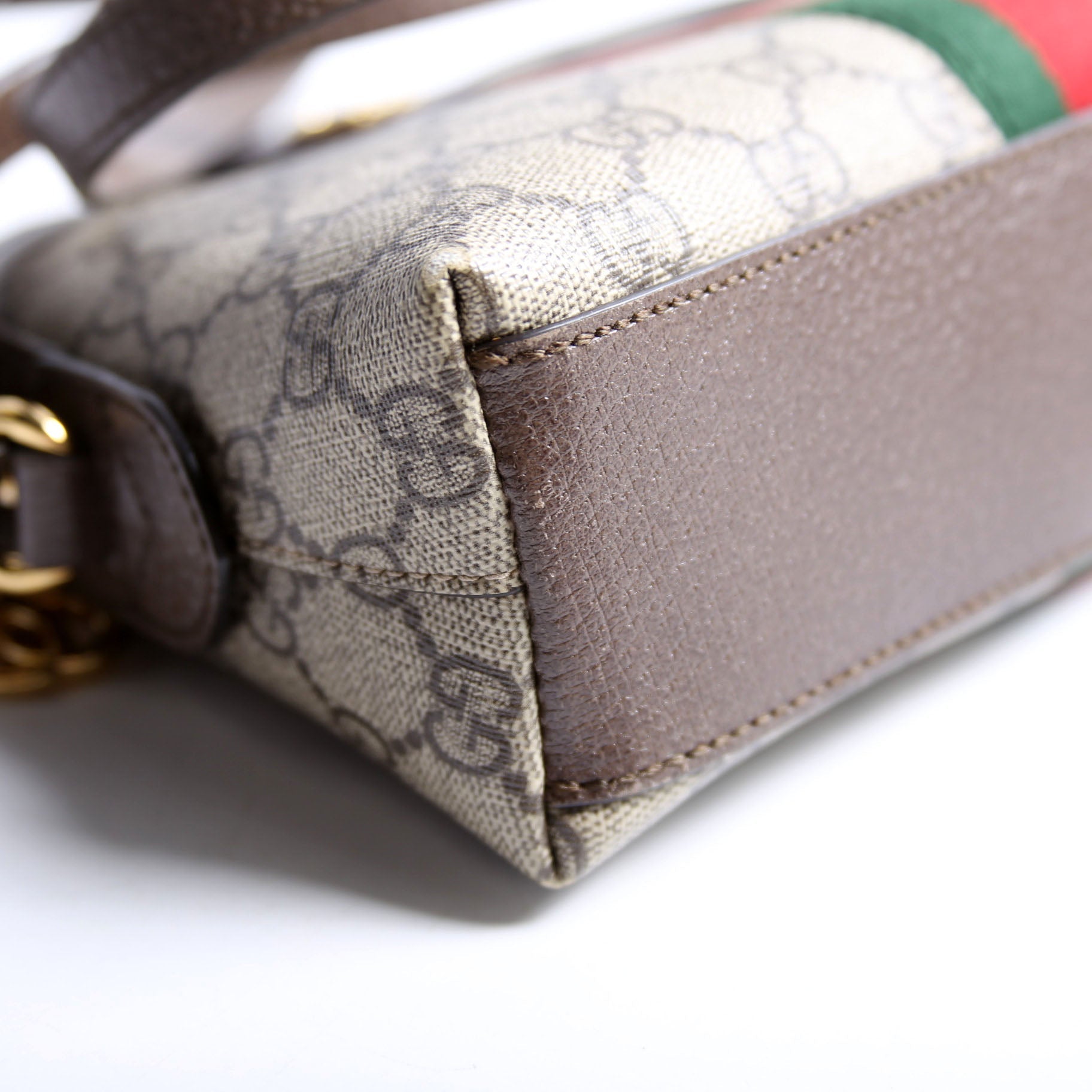 499621 Ophidia GG Small Crossbody Brown