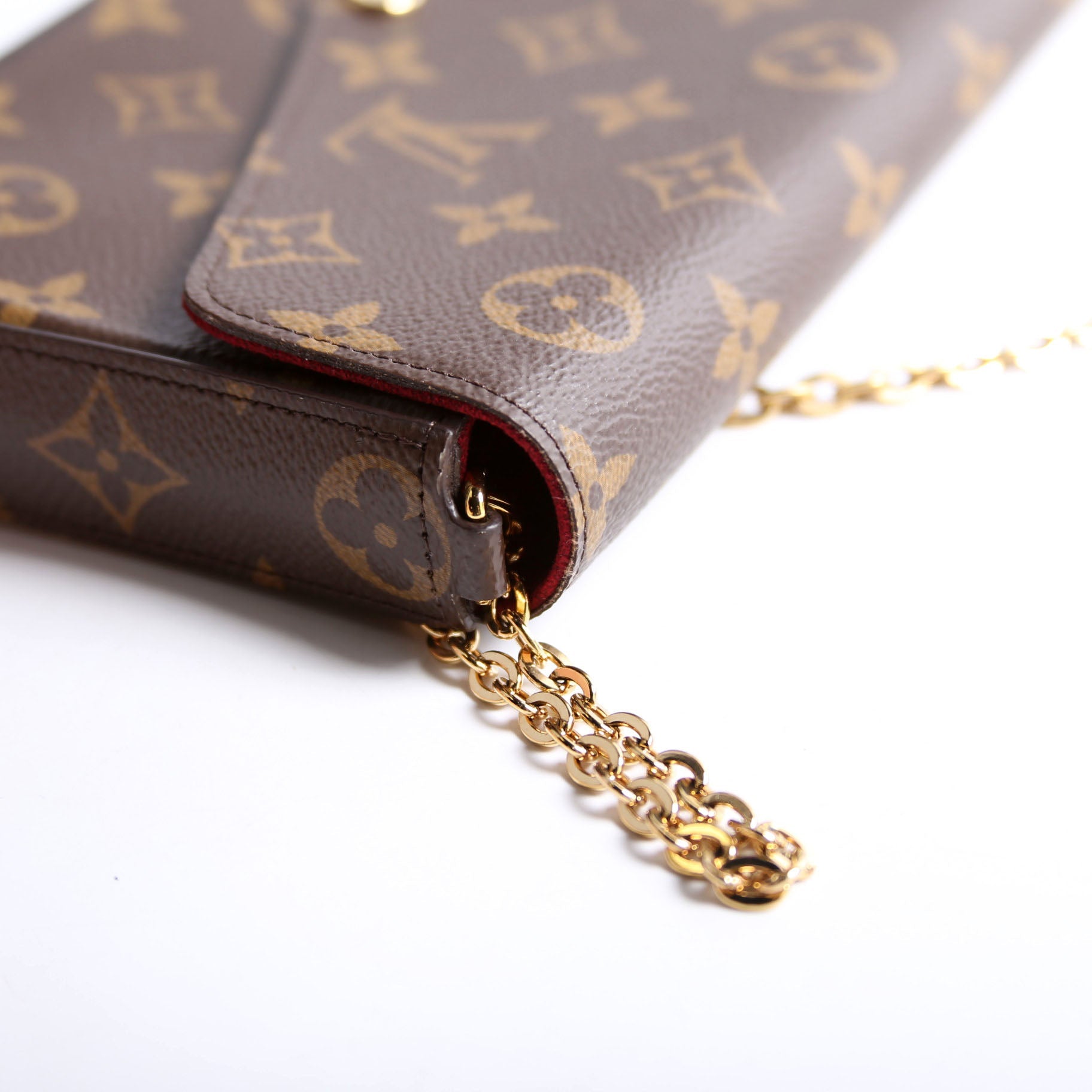 Pochette Felicie Monogram Berry
