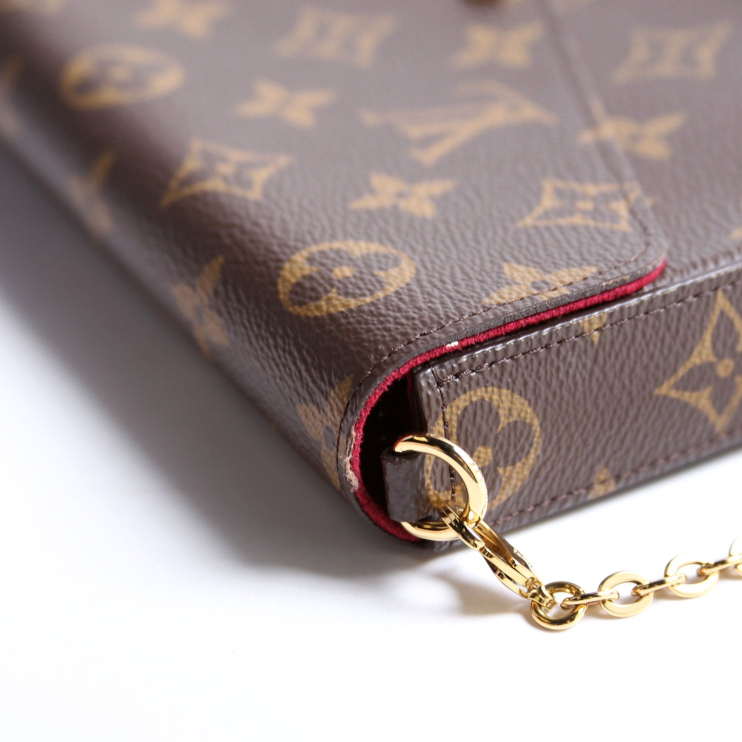 Pochette Felicie Monogram Berry