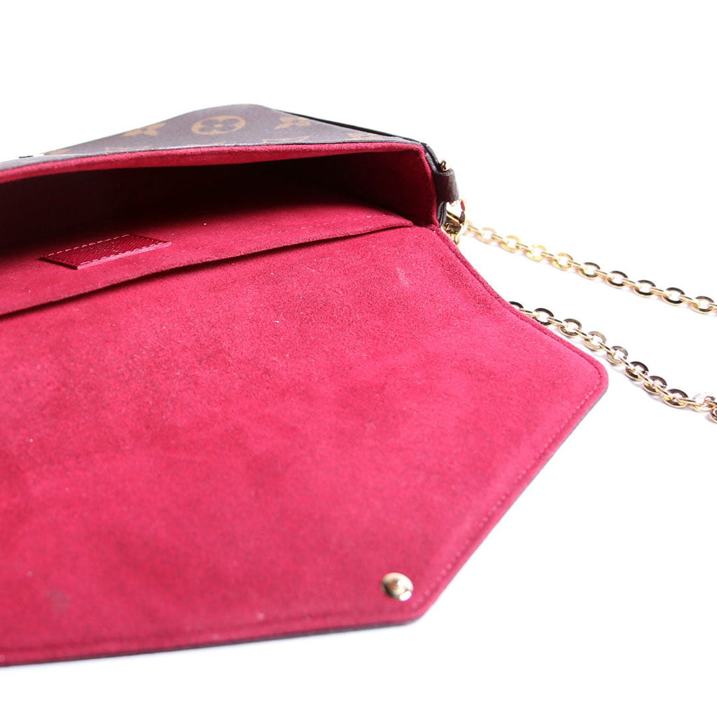Pochette Felicie Monogram Berry