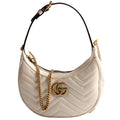 Gucci 699514 GG Marmont Half-Moon Mini Bag Ivory