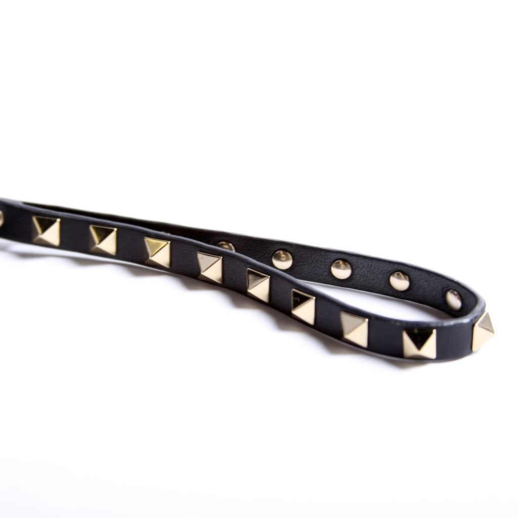 Rockstud Envelope Wristlet Clutch Black