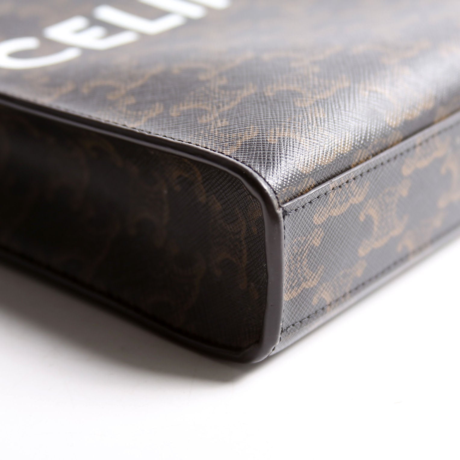 Vertical Cabas Mini Triomphe Canvas Black/Brown/White