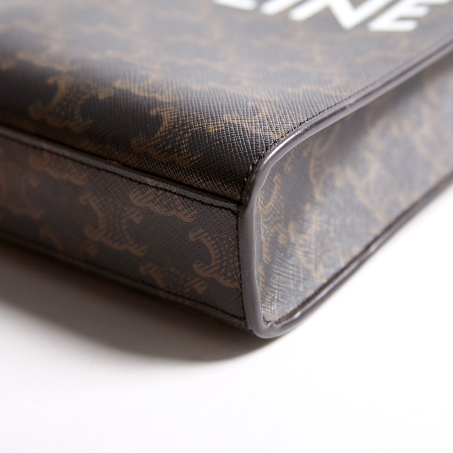 Vertical Cabas Mini Triomphe Canvas Black/Brown/White