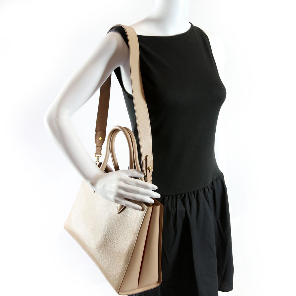 1BA153 Saffiano Cuir/Calfskin Large Tote