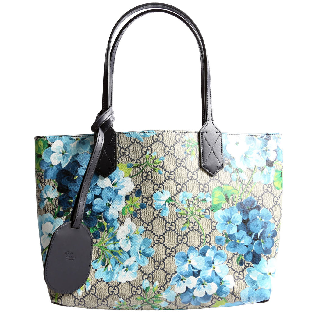 546323 GG Supreme Blooms Tote Small Blue