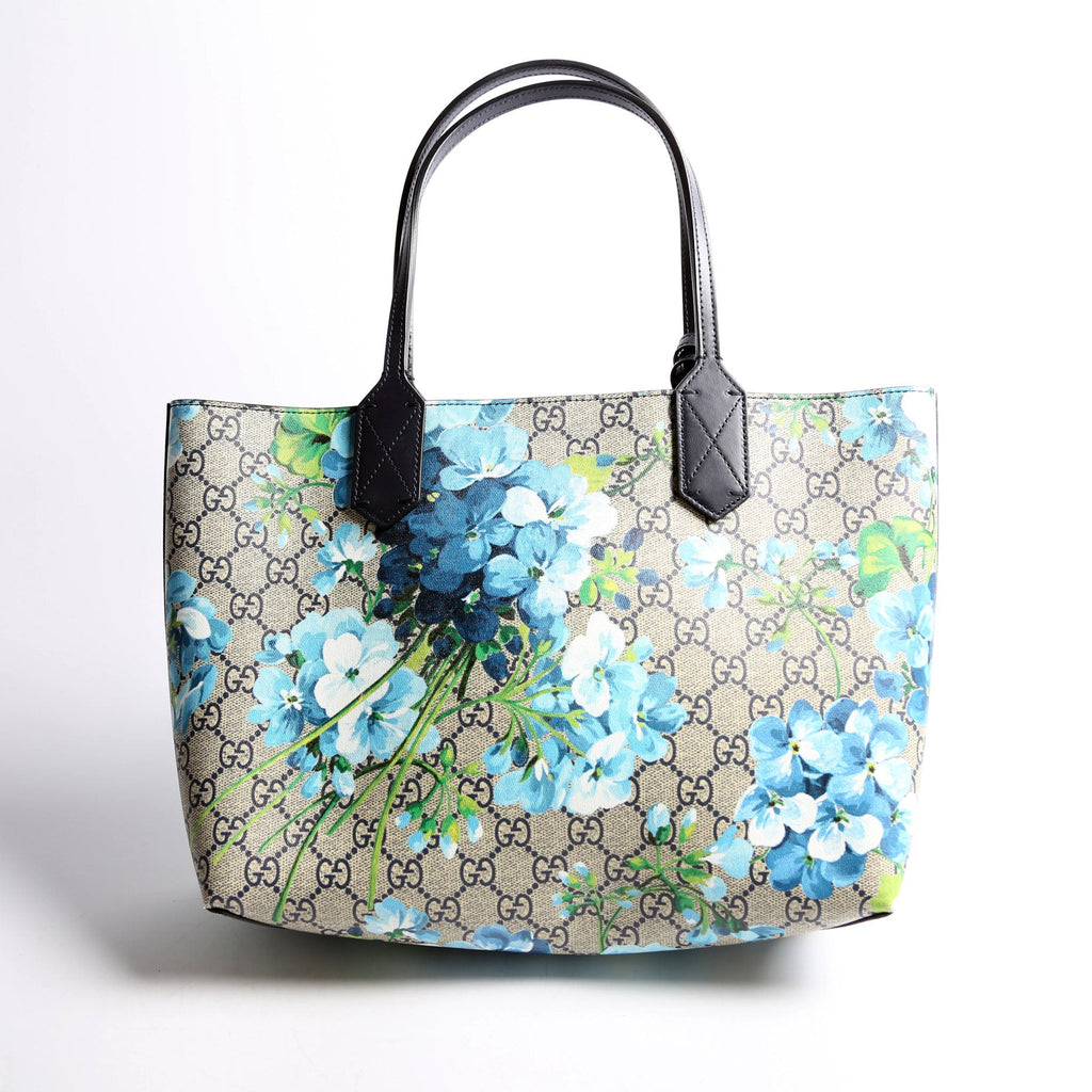 546323 GG Supreme Blooms Tote Small Blue