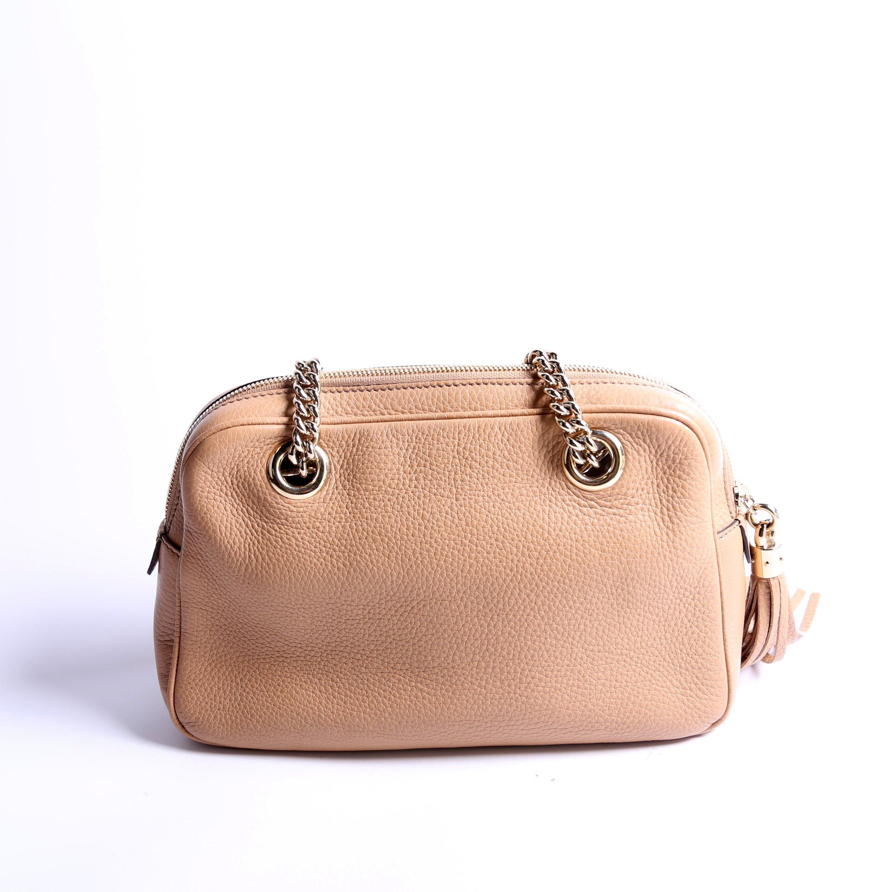 Gucci 308983 Soho Chain Shoulder Bag Tan