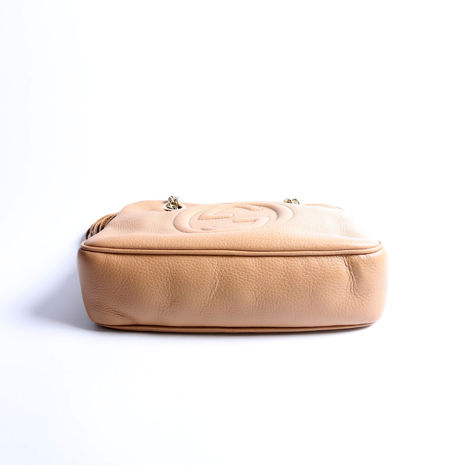 Gucci 308983 Soho Chain Shoulder Bag Tan