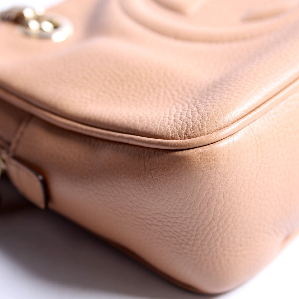 Gucci 308983 Soho Chain Shoulder Bag Tan