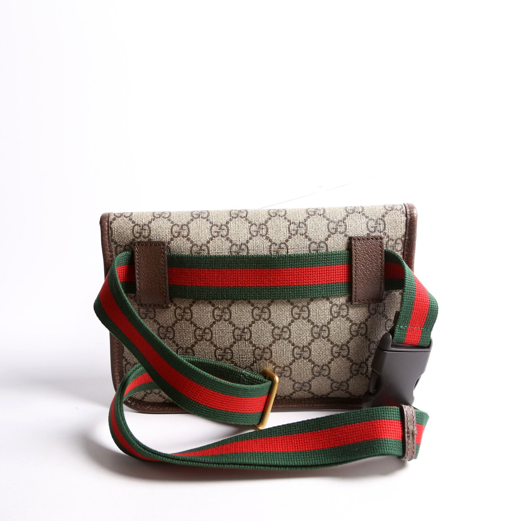 493930 GG Supreme Neo Web Belt Bag Brown