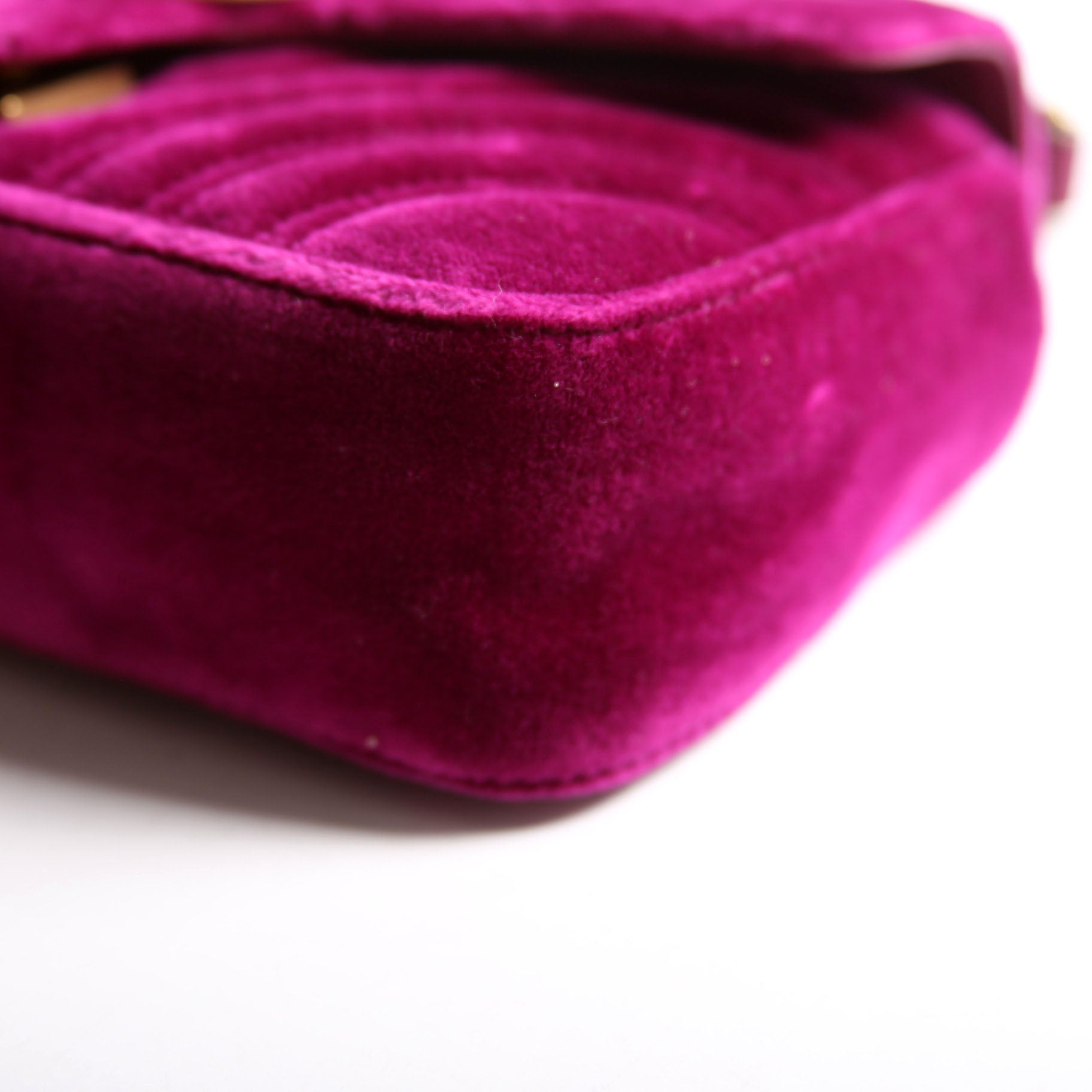 446744 Marmont Velvet Shoulder Mini Flap Purple
