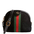 499621 Ophidia GG Suede Xbody Back/Red/Green