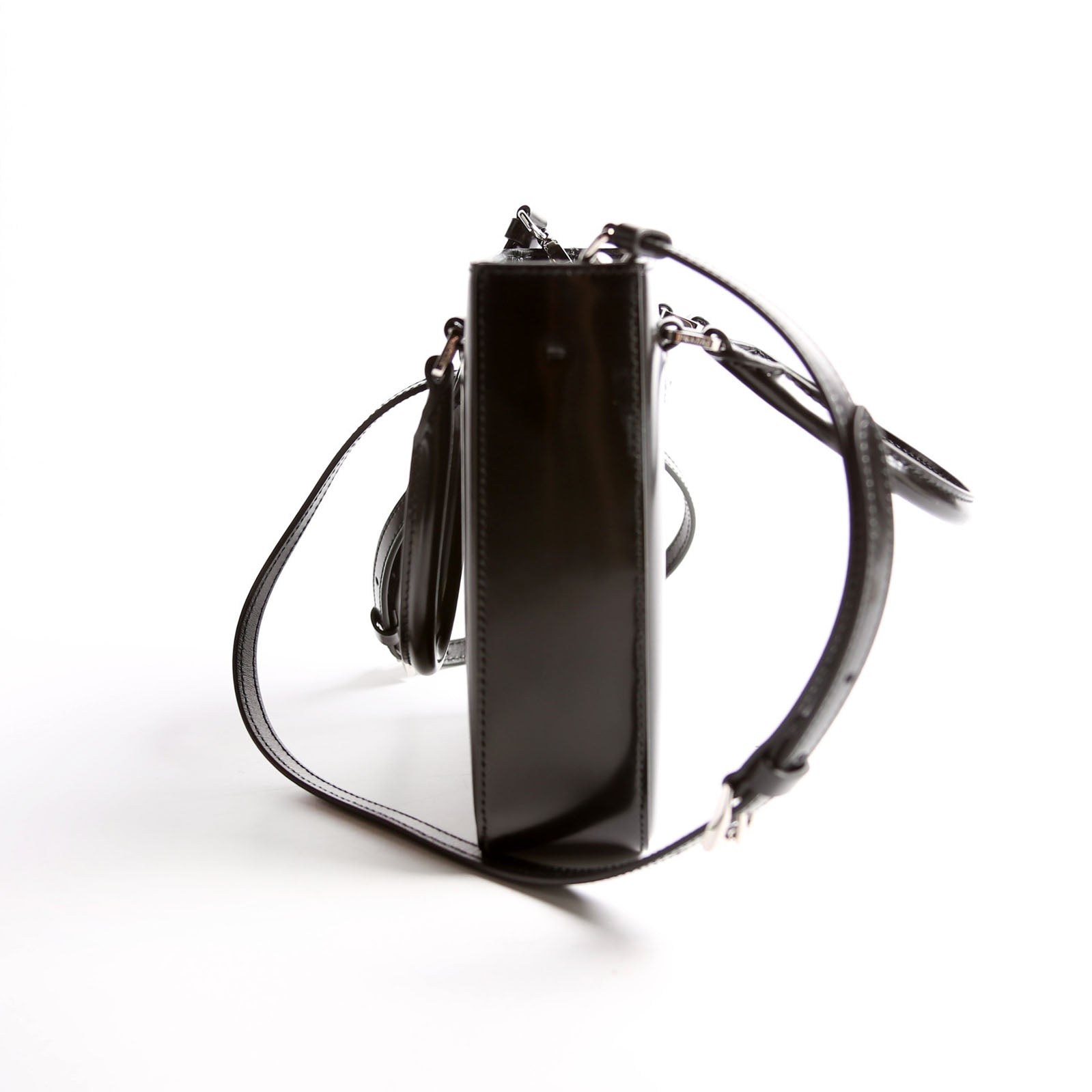 Prada 1BA331 Small Brushed Leather Tote