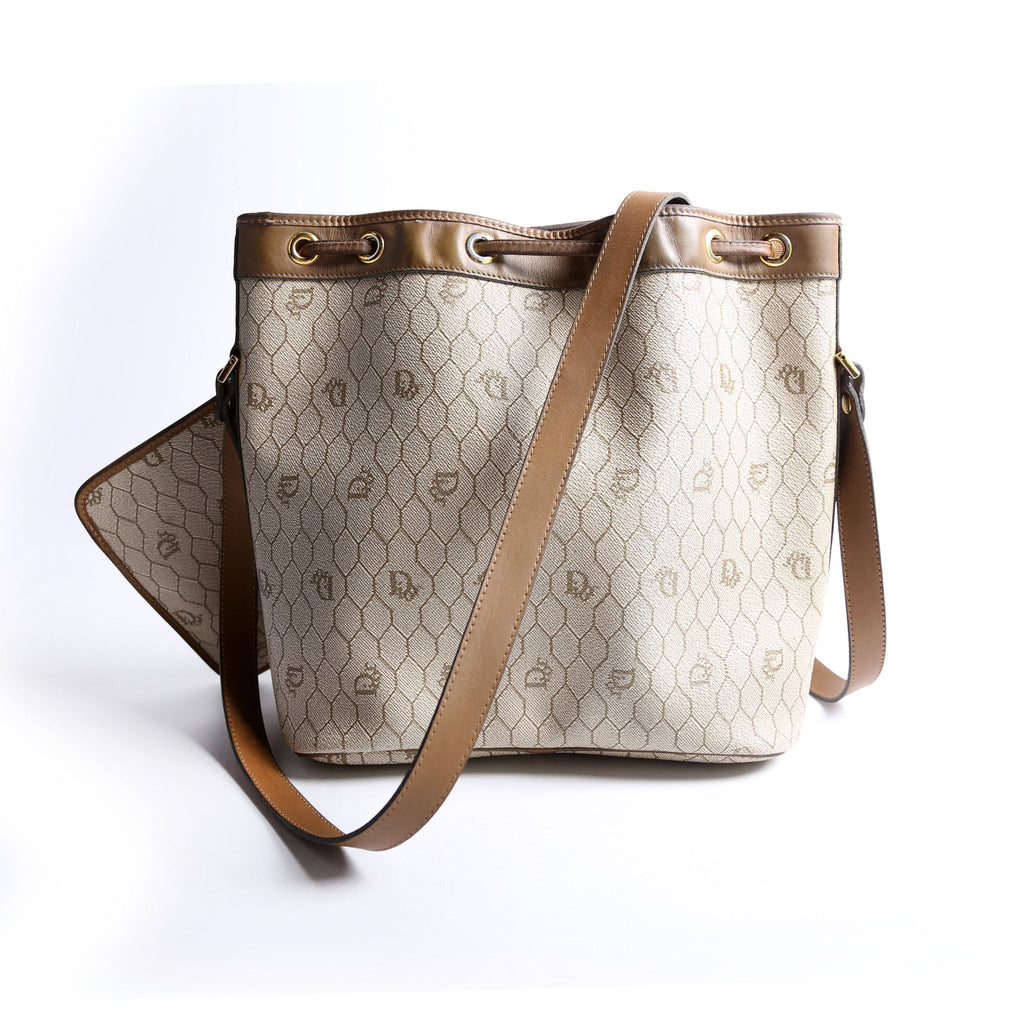 Vintage Bucket Honeycomb Canvas Beige